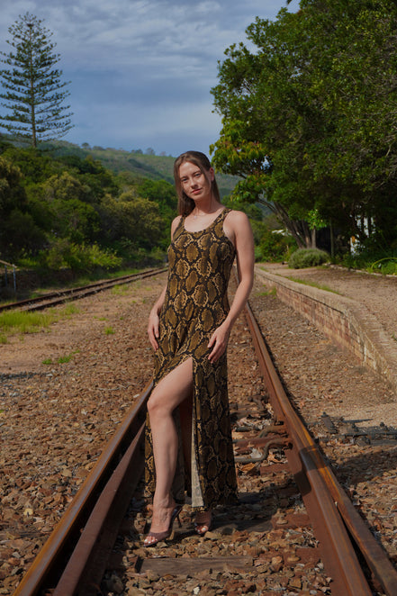 Exotic Print Dress